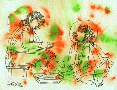 Christ Washing Feet - 2007