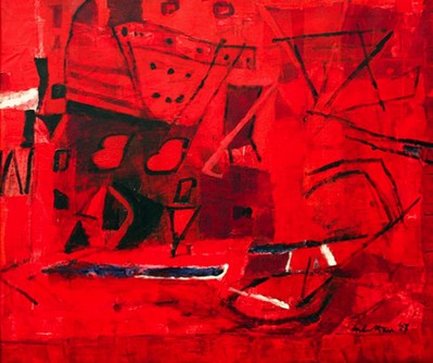 Untitled I (Red abstract) - 2007