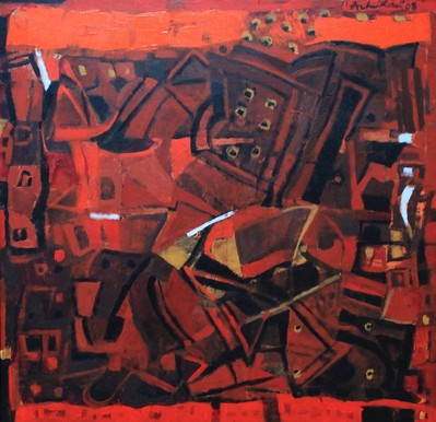 Untitled (Red / orange abstract) - 2008