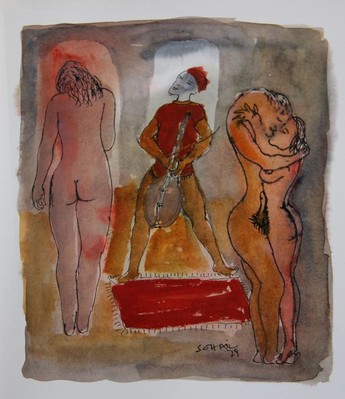 Untitled (musician, lovers and nude) - 1979