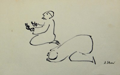 Untitled (Figures praying in Istanbul)