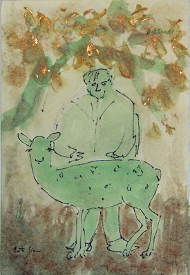 Untitled (Man with deer)